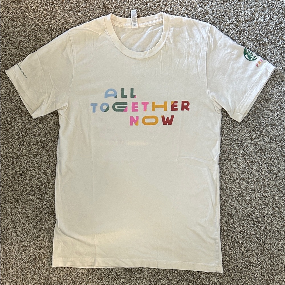 Starbucks Pride Logo White Tee